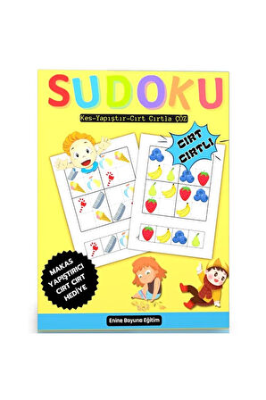 Çocuklar İçin Sudoku Kitabı (Cırt Cırtlı) 4-12 Yaş İçindir.