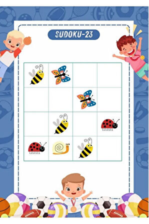 Çocuklar İçin Sudoku Kitabı (Cırt Cırtlı) 4-12 Yaş İçindir.