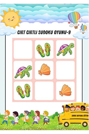 Çocuklar İçin Sudoku Kitabı (Cırt Cırtlı) 4-12 Yaş İçindir.