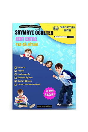 Saymayı Öğreten Cırt Cırtlı YAZ-SİL Kitabı