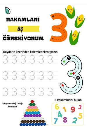 Saymayı Öğreten Cırt Cırtlı YAZ-SİL Kitabı