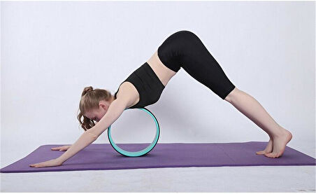 Gymo Pro Series Yoga Pilates Tekerleği Yoga Wheel 33cm Mor x Siyah