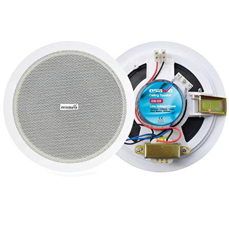 Osawa OSW-608 16 Cm 15 Watt Alçıpan Trafolu Beyaz Hoparlör