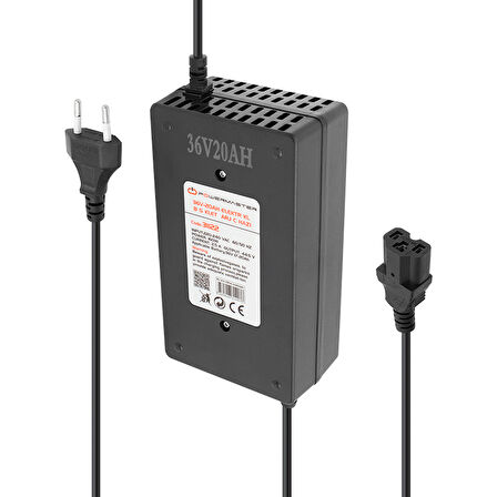 Powermaster 36 Volt 20 Amper Elektrikli Bisiklet Şarj Cihazı Scooter Akülü Sandalye Şarj Aleti