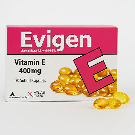 Evigen Vitamin E 400 mg 30 Softjel Kapsül