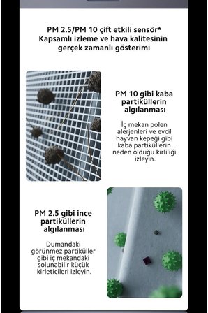 Xiaomi 125 m² HEPA ve Aktif Karbon Filtreli Akıllı Kontrollü Hava Temizleyici ve Nemlendirici