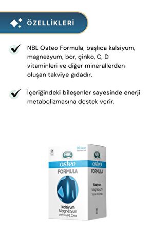 NBL Osteo Formula 90 Tablet 2'li Paket