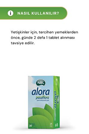 NBL Alora Passiflora 30 Tablet 2'li Paket