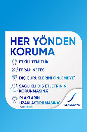 Sensodyne Tam Koruma+Beyazlatıcı Diş Macunu 50 ml X 4 ADET