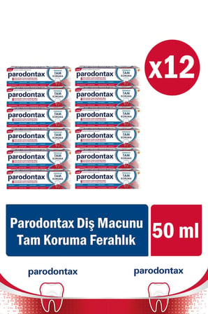 Parodontax Ferahlık Tam Koruma Diş Macunu 50Ml X 12 ADET