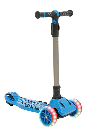 Mavi Cool Wheels Maxi Led Işıklı 3 Tekerlekli Yükseklik Ayarlı Scooter 50kg