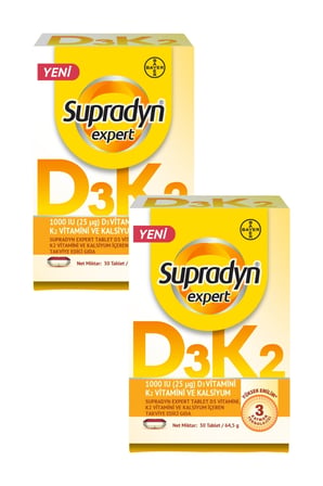 Supradyn Expert D3K2 ve Kalsiyum 30 Tablet x 2 Adet