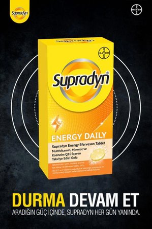 30 Efervesan Tablet | Koenzim Q10, Multivitamin Ve Mineral Içeren Takviye Edici Gıda