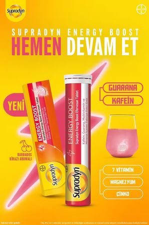 Supradyn Energy Boost 15 Efervesan Tablet x 4 Adet