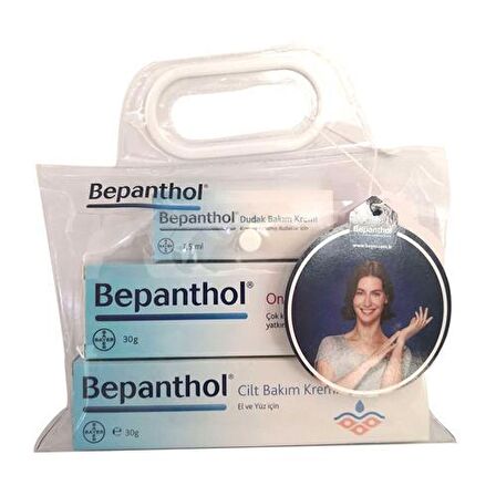 Bepanthol Üçlü Set Onarıcı Krem 30 Gr+cilt Kremi 30 Gr+dudak Kremi