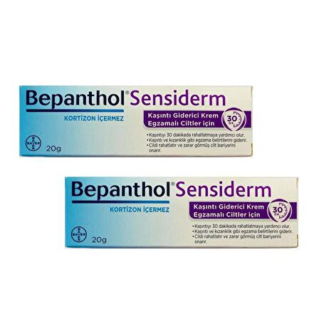 Bepanthol Sensiderm Kaşıntı Giderici Krem 20 Gr - 2 ADET - SKT:11/2024