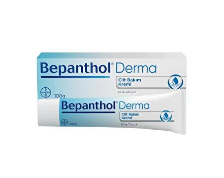 Bepanthol Derma Cilt Bakım Kremi El ve Yüz İçin 100 Gr SKT:03/2026