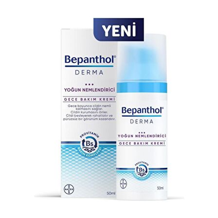 Bepanthol Derma Yoğun Nemlendirici Gece Bakım Kremi 50 Ml