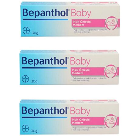 Bepanthol Baby Pişik Kremi 30 gr 3 ADET