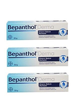 Bepanthol Onarıcı Parfüm ve Parabensiz Kuru Cilt için  Vücut Kremi 3x30 g 