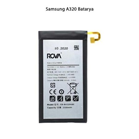 Samsung A320 Telefonlarla Uyumlu Batarya 2350 mAh