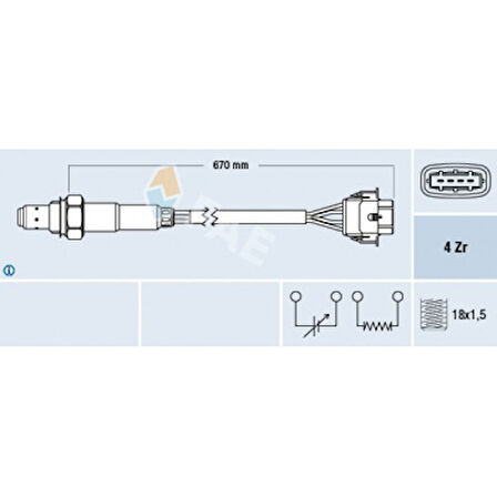 Opel Oksıjen Sensoru Y22xe Z22xe Omega B - Fae 77304