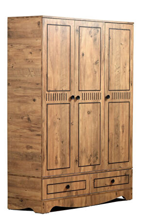Papatya Genç Odası - 3 Kapılı Dolap, Bazalı Karyola, Masa - 120x200