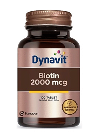 Dynavit Biotin 2000 mcg 100 Tablet