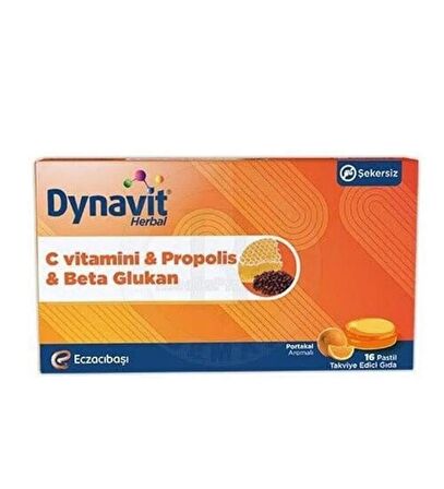 Herbal Vitamin C & Propolis & Betaglukan 16 Pastil