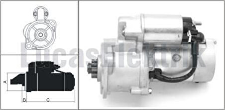 Unıversal Mars Motoru 12v 2.2kw 9dis Yanmar - Lucas Les0195