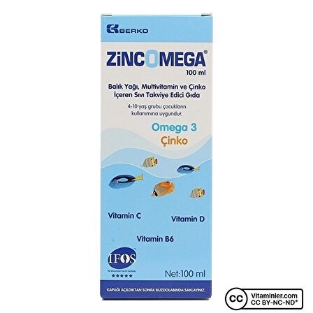 Zincomega Balık Yağı 100 mL - AROMASIZ