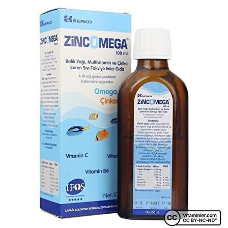 Zincomega Balık Yağı 100 mL - AROMASIZ