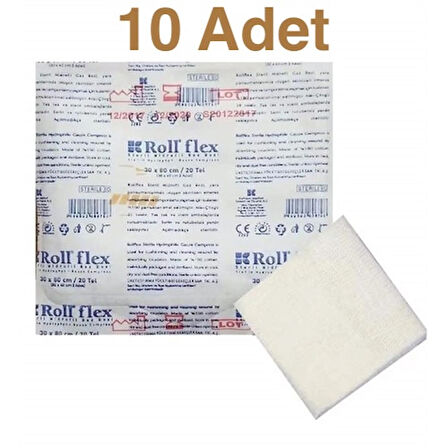 Roll Flex Steril Gazlı Bez 30cm x 80cm - 10 Adet
