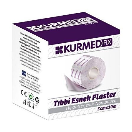 Kurmed Fıx Tıbbi Esnek Flaster 5 x 10 cm