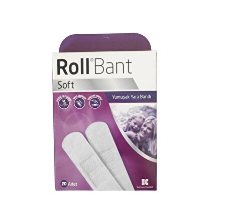 RollBant Soft Yumuşak Yara Bandı 20 Adet