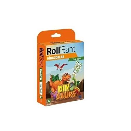 RollBant Dinazorlar Yara Bandı 12 Adet