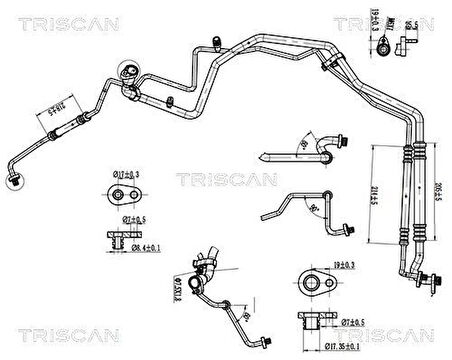 Opel Klima Borusu - Klima Borusu - 9831702180
