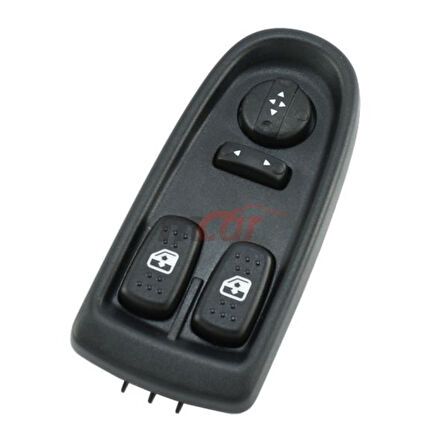 İveco Ticarı Cam Anahtarı (dugmesi) Ciftli Sol Daıly 06>12 Cerceveli (ayna Ayarlı) - Kraw An-1238