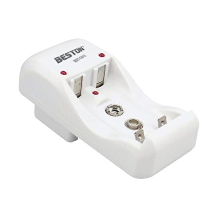 Ayt Beston BST-C812 2 x AA-AAA 1 x 9 Volt Pil Şarj Cihazı 9V Pil Şarj Aleti