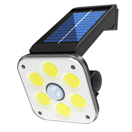Ayt Powermaster LF-1750A 54 Cob Ledli 3 Modlu Sensörlü Solar Güneş Enerjili Duvar Lambası Bahçe Aydınlatma