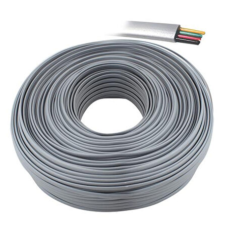Ayt Telefon Hat Kablosu 4'lü Flat Köken 100 Metre Slim Kablo