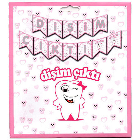 Dişim Çıktı Banner - Pembe