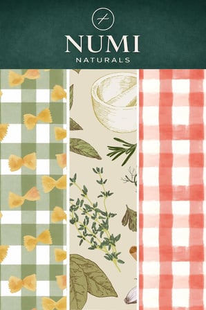 Numi Naturals Balmumu Gıda Saklama Bezleri – Premium 3’Lü Set (30×30 Cm) - Rustic Pantry Serisi