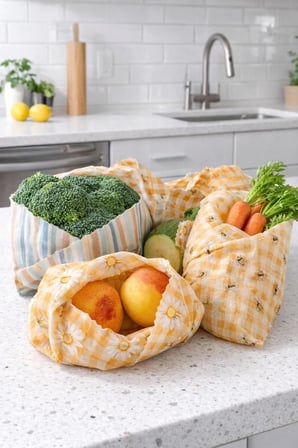 Numi Naturals Balmumu Gıda Saklama Bezleri – Premium 3’Lü Set (30×30 Cm) - Wildflower Honey Collection