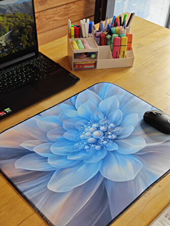 SGE TEKNOLOJİ 55X45 CM MAVİ İNCİ KAYDIRMAZ TABAN SPEED YÜZEY OYUNCU MOUSE PAD GAMİNG PAD