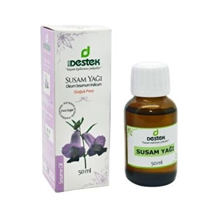 Destek Susam Yağı 50 ml Soğuk Pres