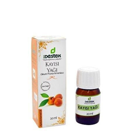 Destek Kayısı Çekirdeği Yağı 20 ml Soğuk Pres