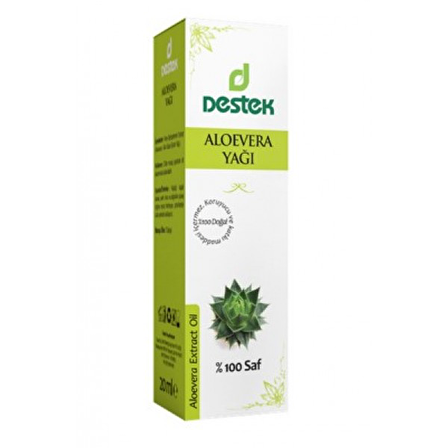 Destek Aloevera Aloe Vera Yağı 20 ml