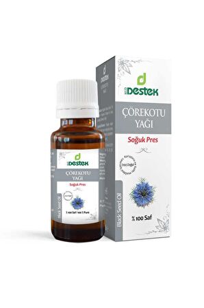 Destek Çörekotu Yağı 50 ml Soğuk Pres