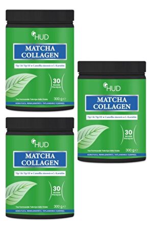 3 Adet Matcha Kolajen Yeşil Çay Ekstresi 300 gr